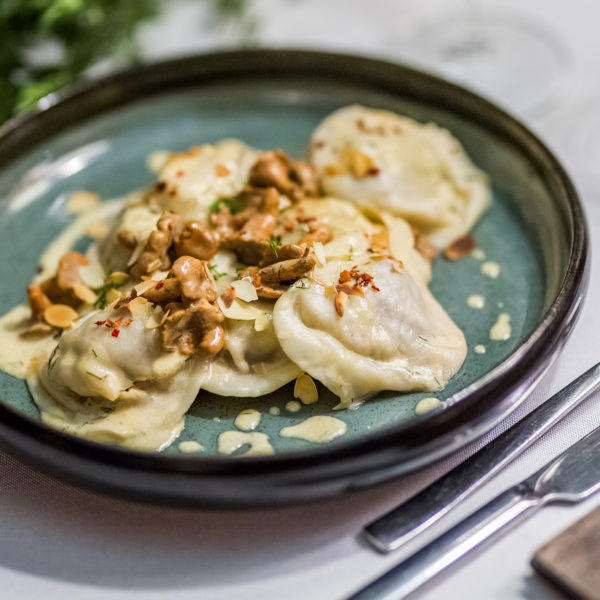 Hunter’s pelmeni with wild boar meat and chanterelle mushrooms Hunter’s pelmeni with wild boar meat and chanterelle mushrooms